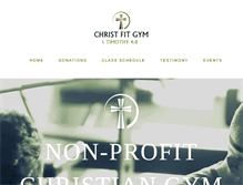 Tablet Screenshot of christfitgym.org